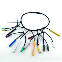 Carica l'immagine nel visualizzatore di Gallery, Collana cilindri colorati