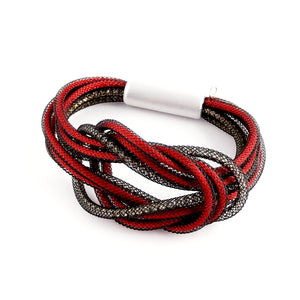 Bracciale nodo strass color